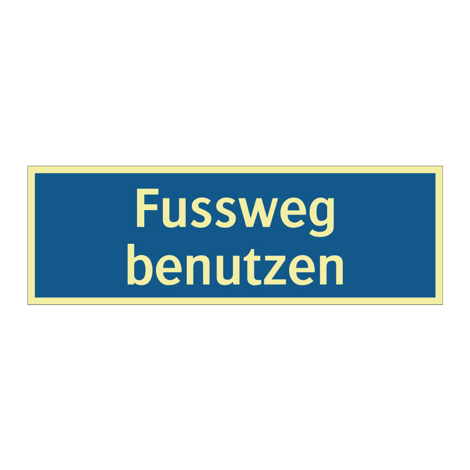 Fussweg benutzen