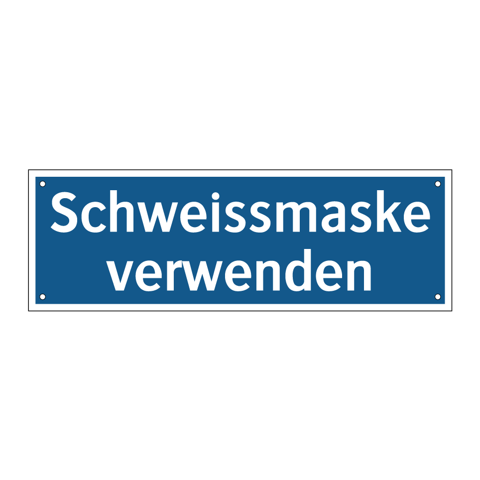 Schweissmaske verwenden