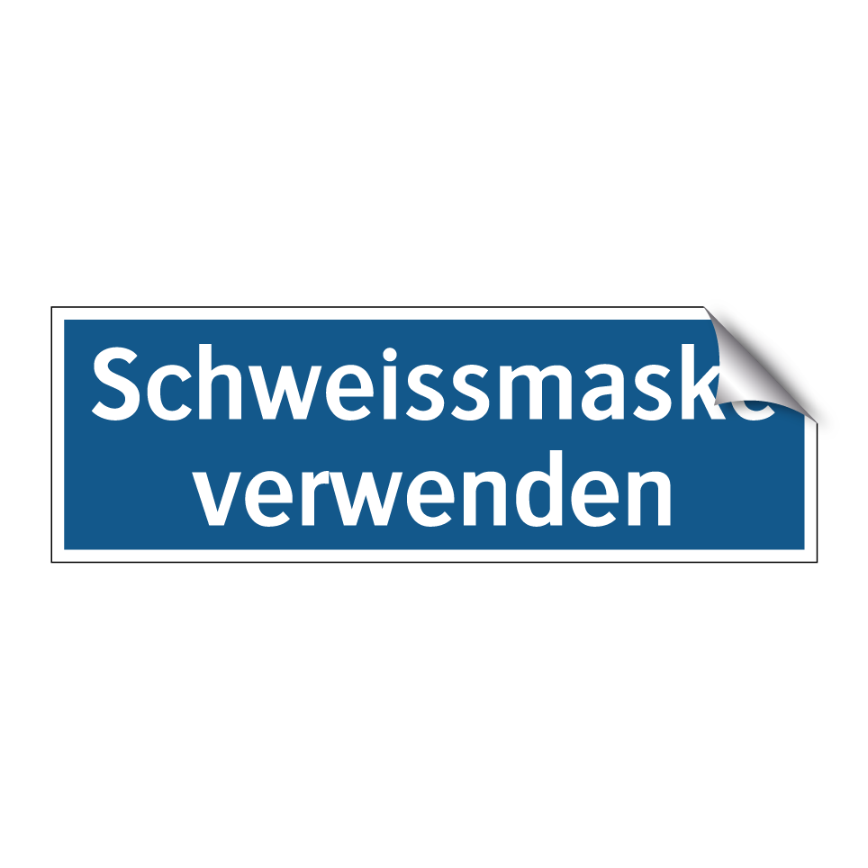 Schweissmaske verwenden