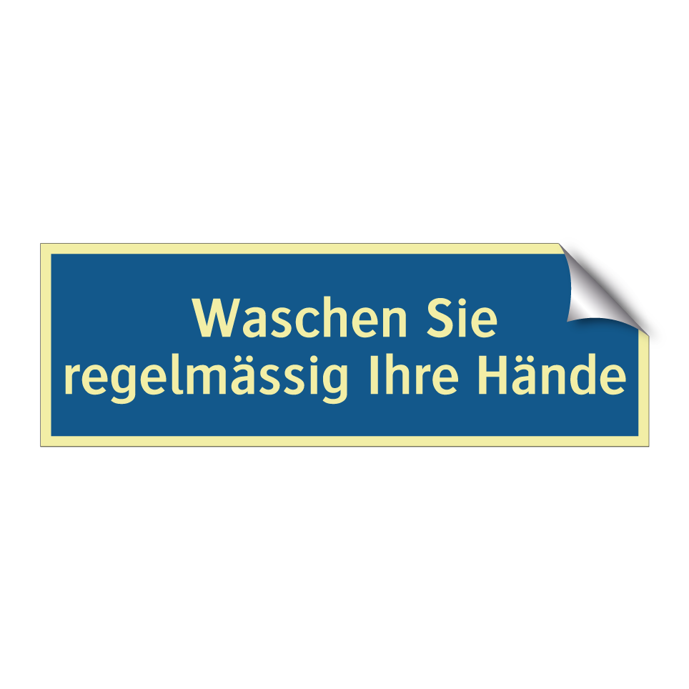 Waschen Sie regelmässig Ihre Hände