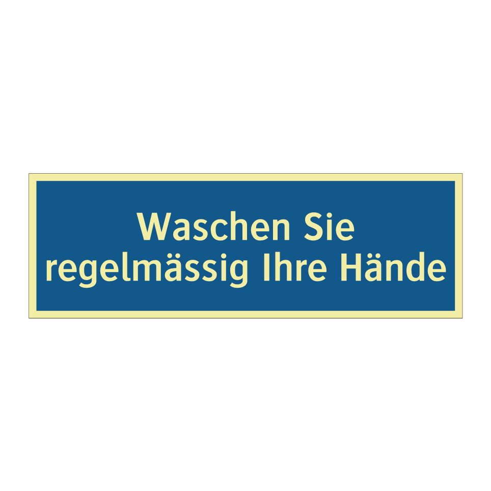 Waschen Sie regelmässig Ihre Hände