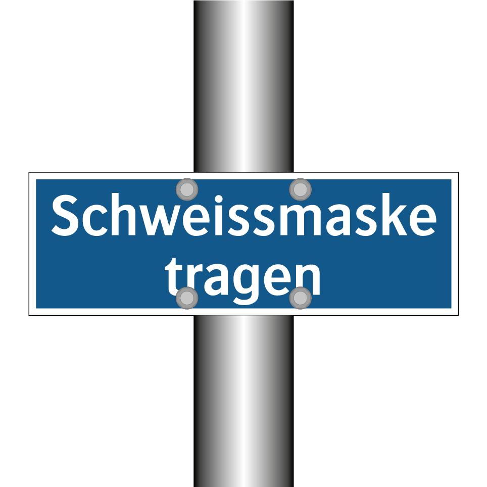 Schweissmaske tragen