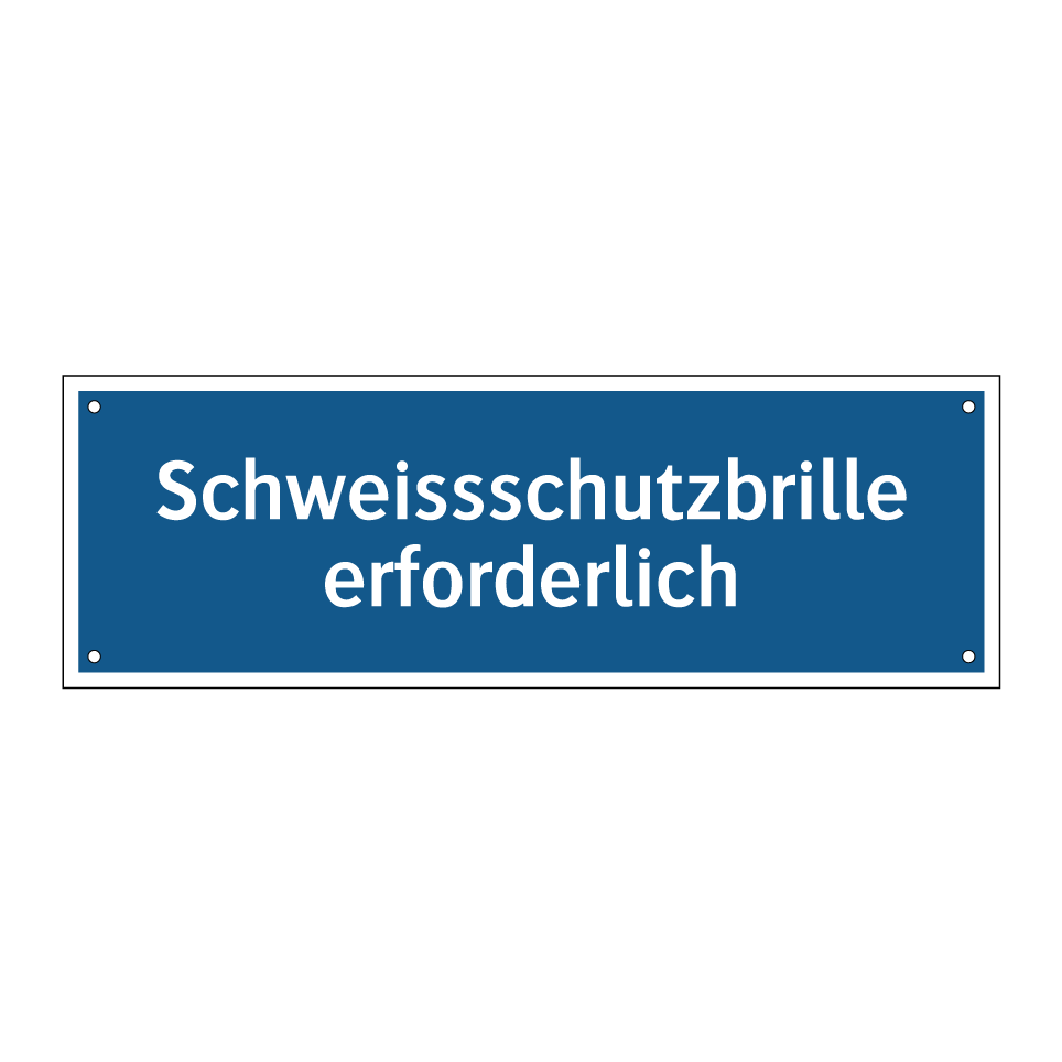 Schweissschutzbrille erforderlich