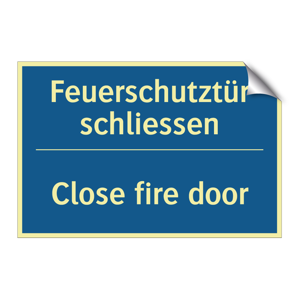 Feuerschutztür schliessen - Close fire door