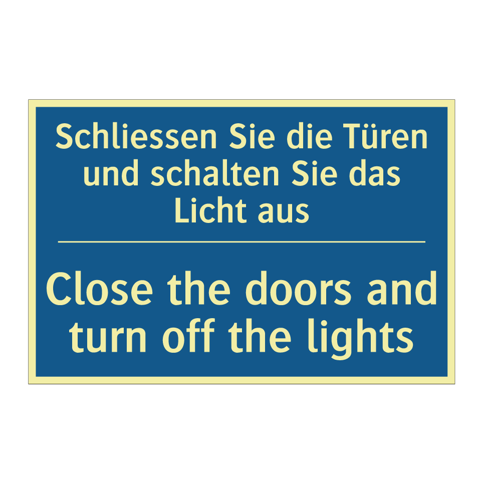 Schliessen Sie die Türen und schalten  /.../ - Close the doors and turn off the  /.../