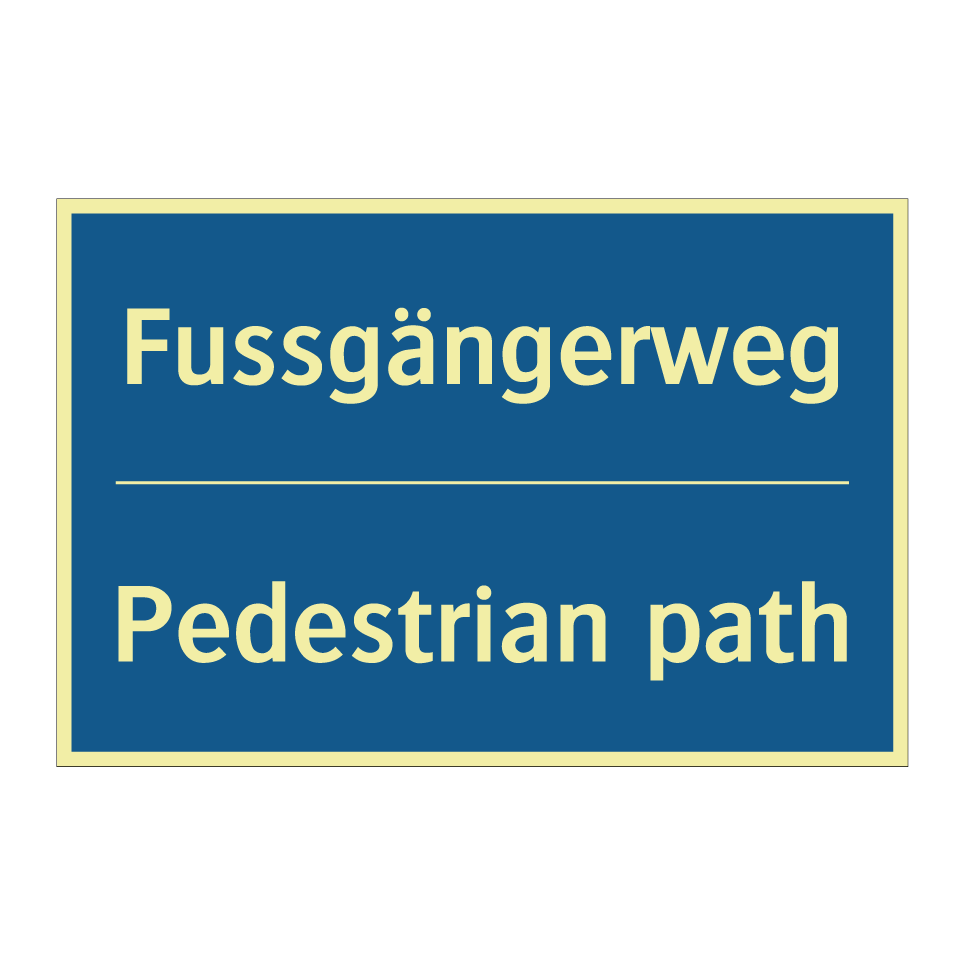 Fussgängerweg - Pedestrian path