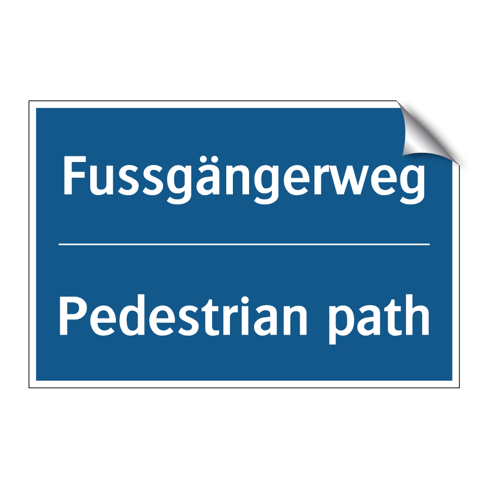 Fussgängerweg - Pedestrian path