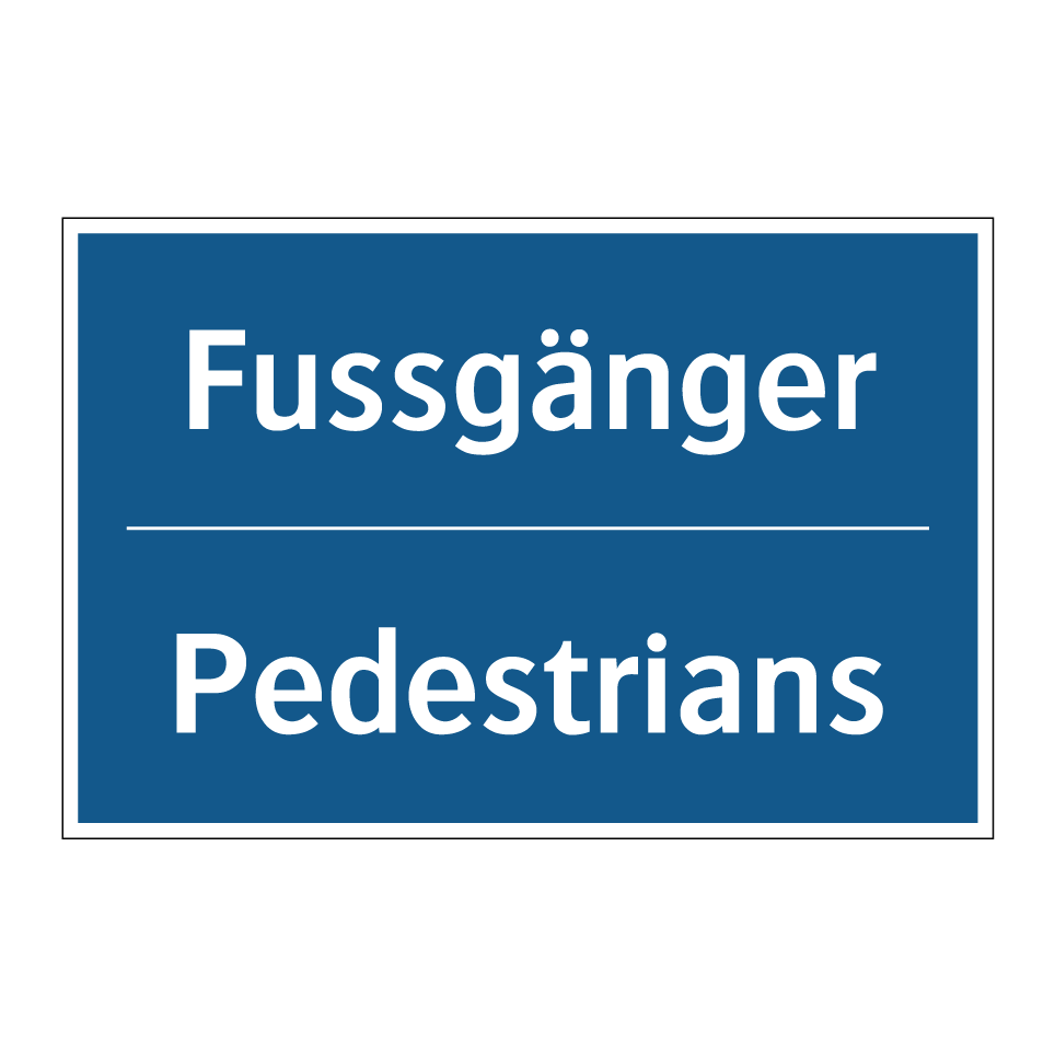 Fussgänger - Pedestrians