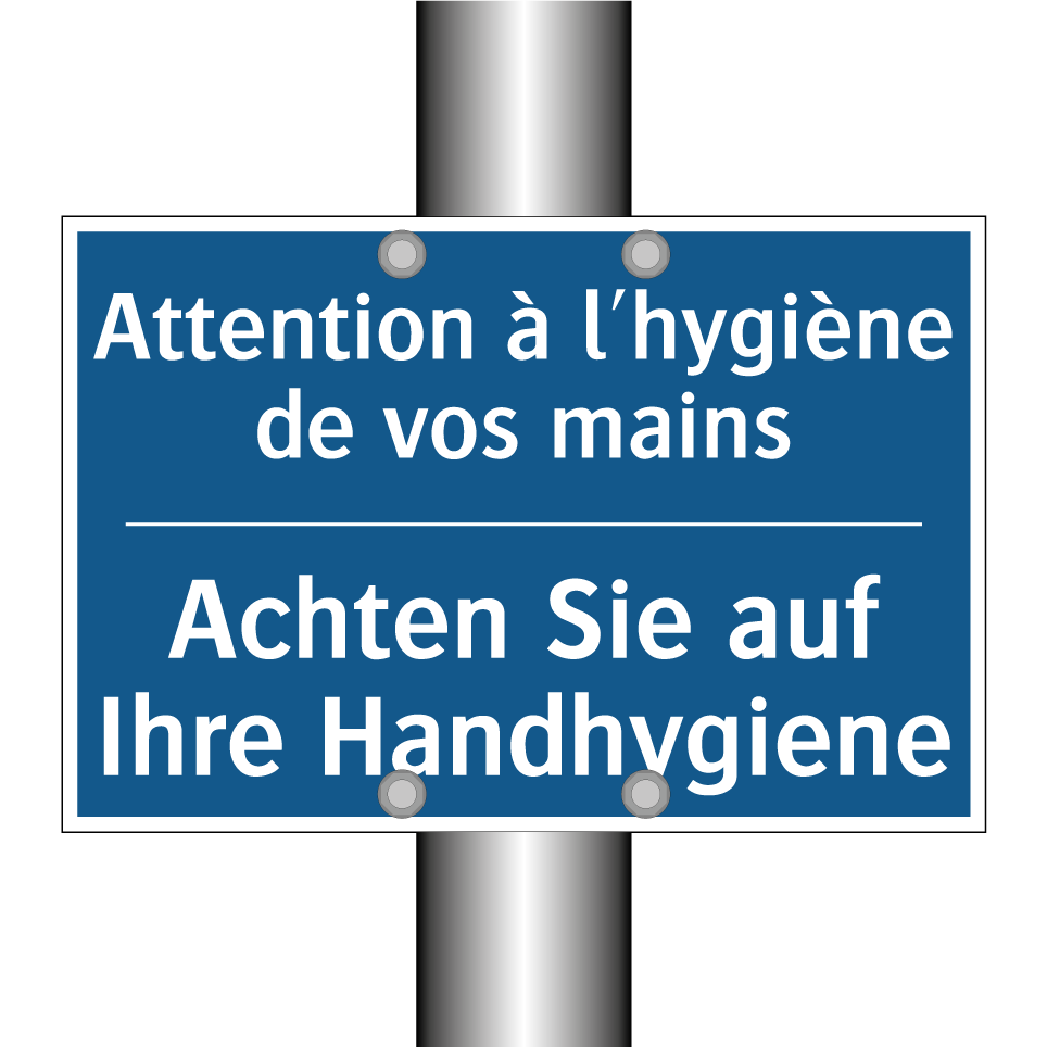 Achten Sie auf Ihre Handhygiene /.../ - Attention à l'hygiène de vos mains /.../