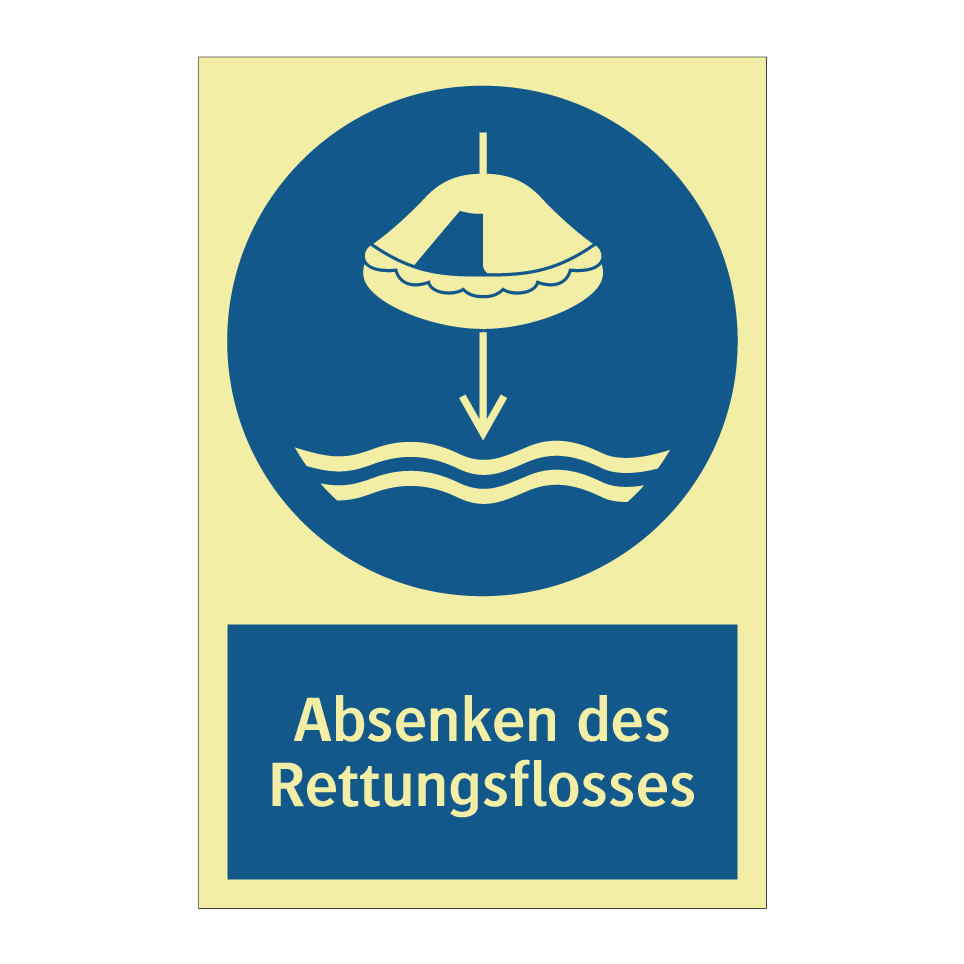 Absenken des Rettungsflosses