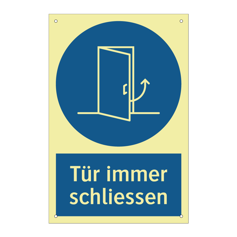 Tür immer schliessen
