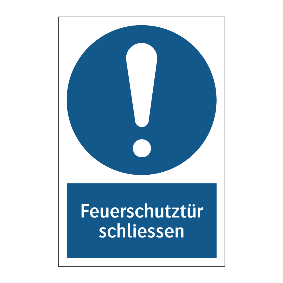 Feuerschutztür schliessen