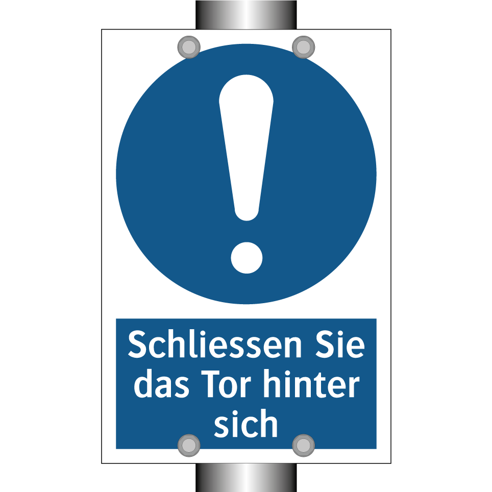 Schliessen Sie das Tor hinter sich