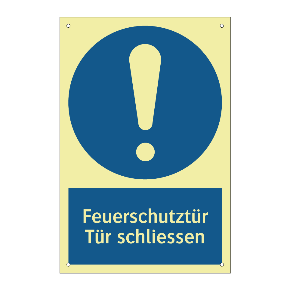 Feuerschutztür Tür schliessen