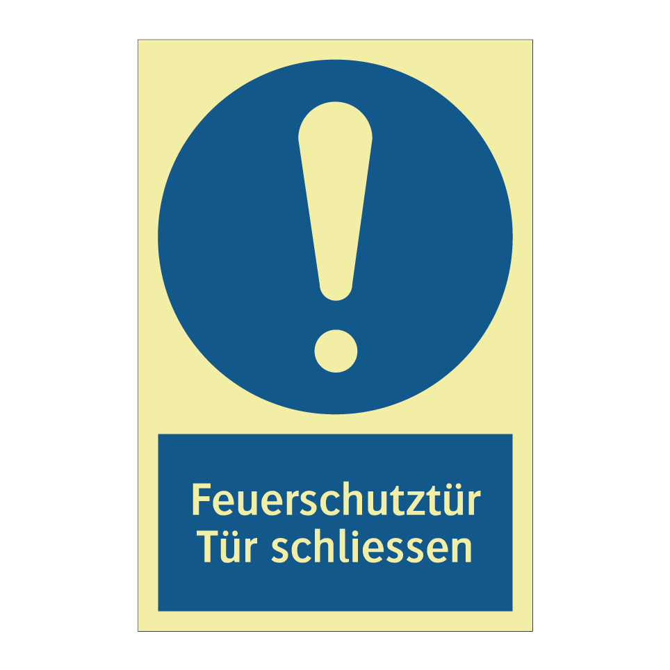 Feuerschutztür Tür schliessen