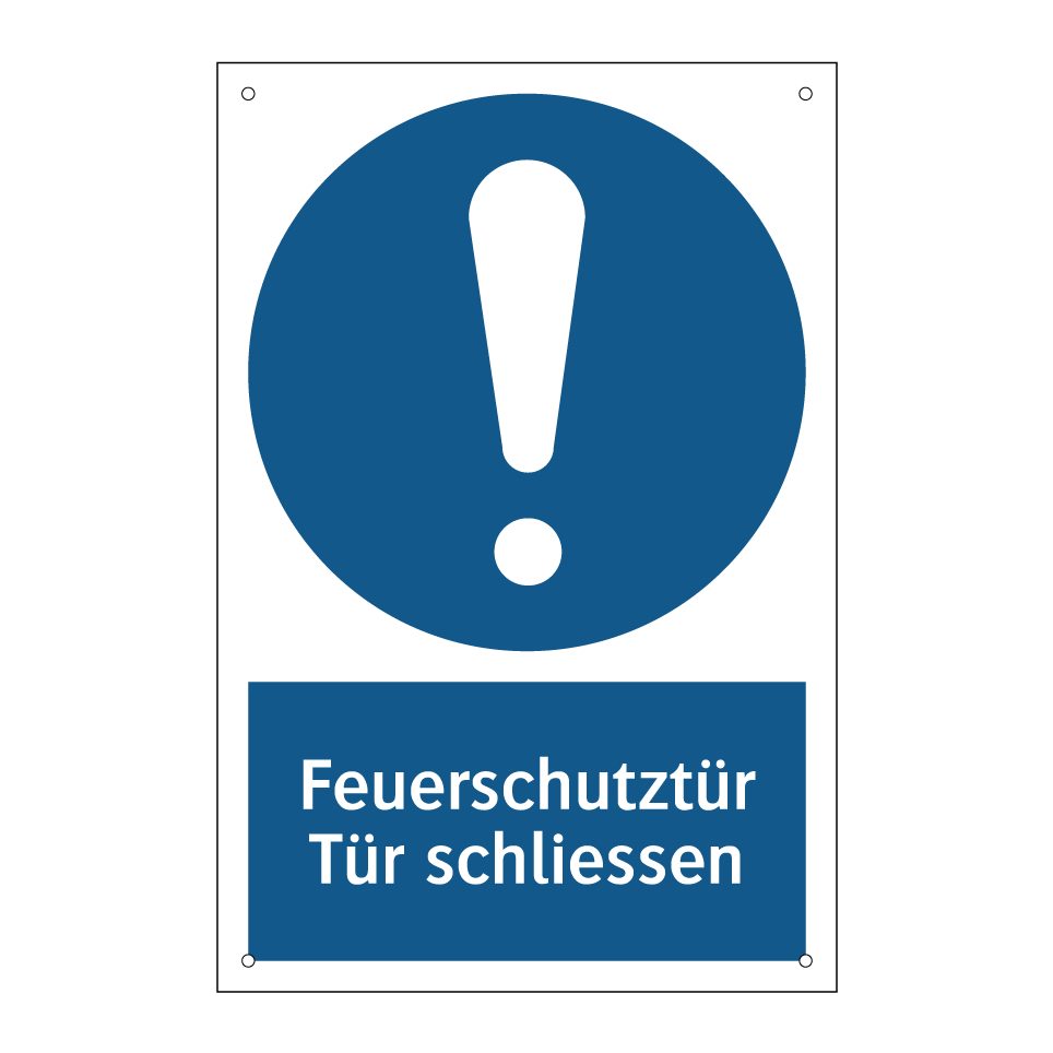 Feuerschutztür Tür schliessen