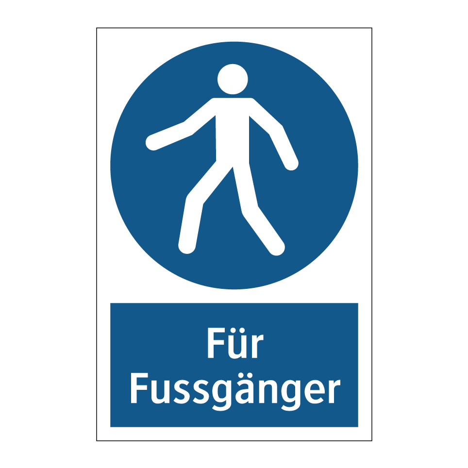 Für Fussgänger