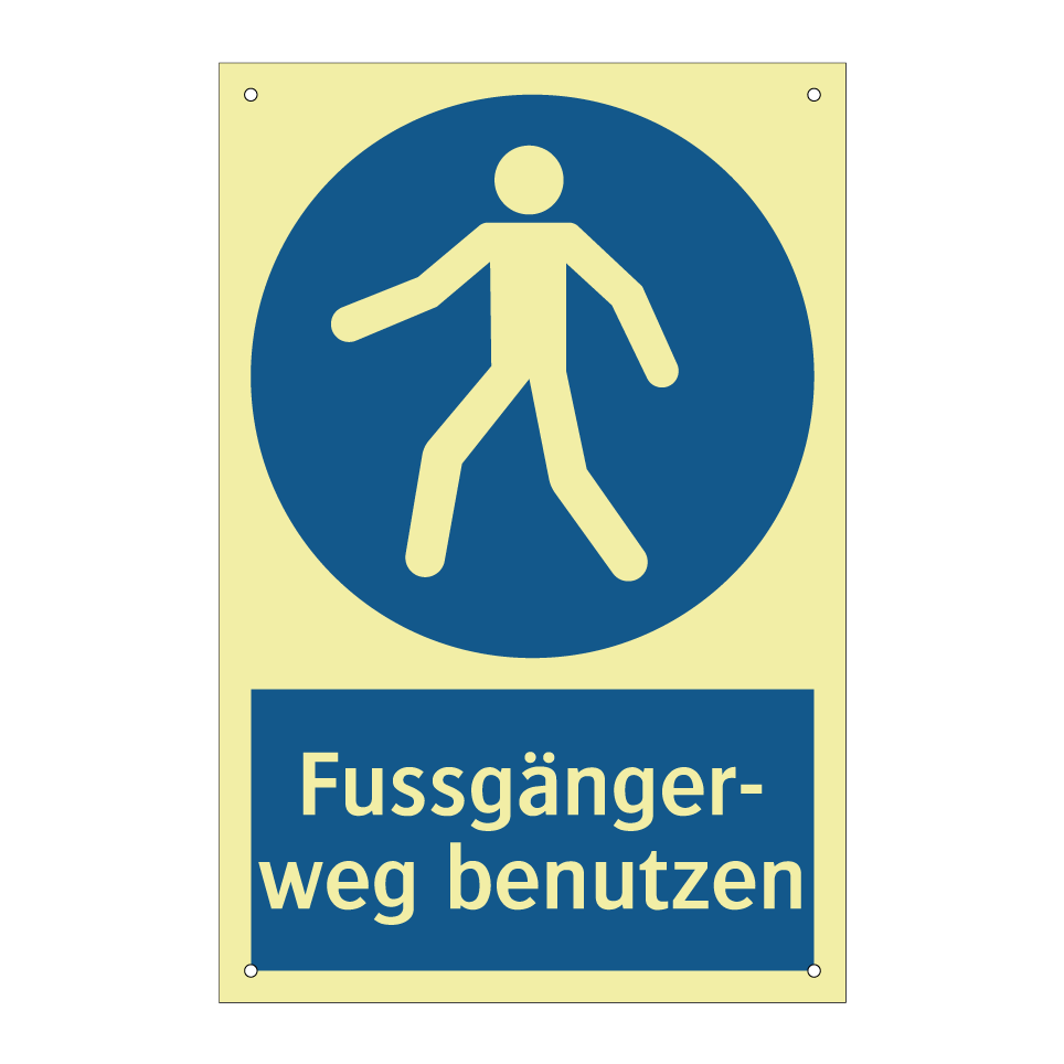 Fussgänger- weg benutzen