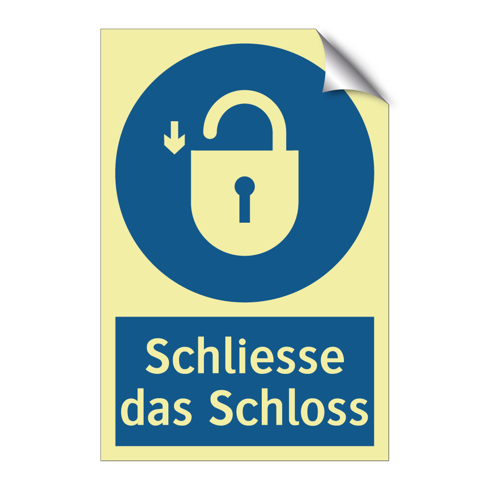 Schliesse das Schloss