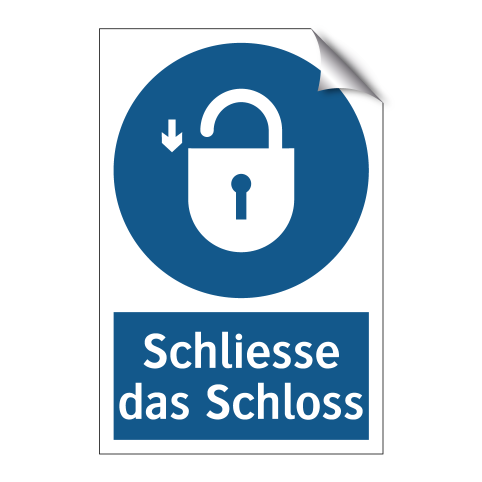 Schliesse das Schloss