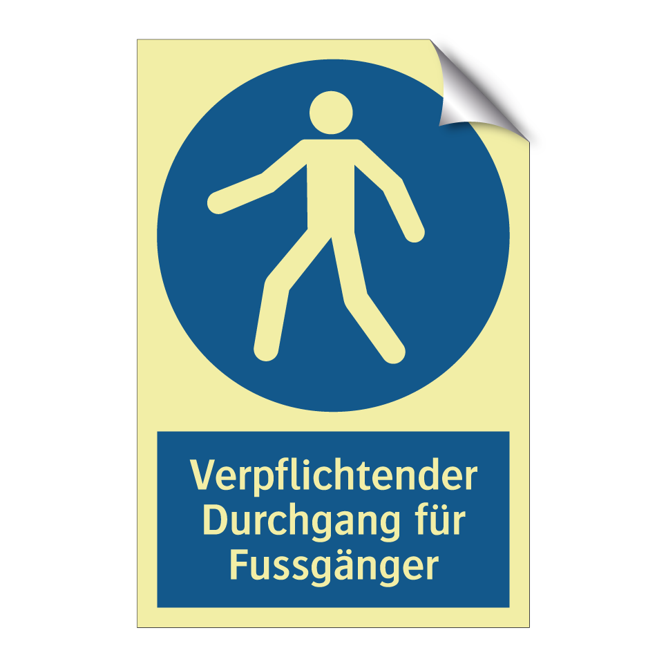 Verpflichtender Durchgang für Fussgänger