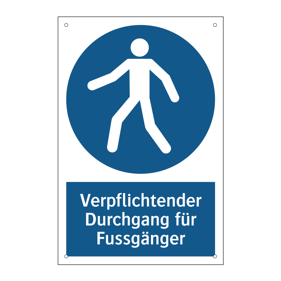 Verpflichtender Durchgang für Fussgänger