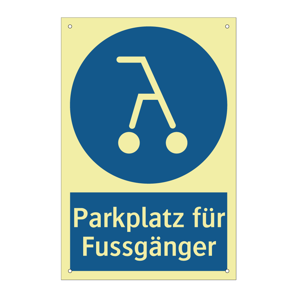 Parkplatz für Fussgänger