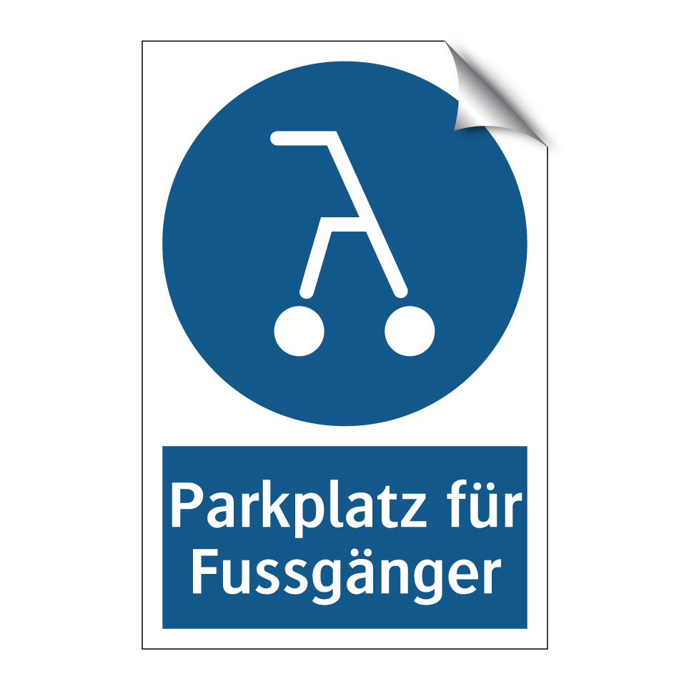 Parkplatz für Fussgänger