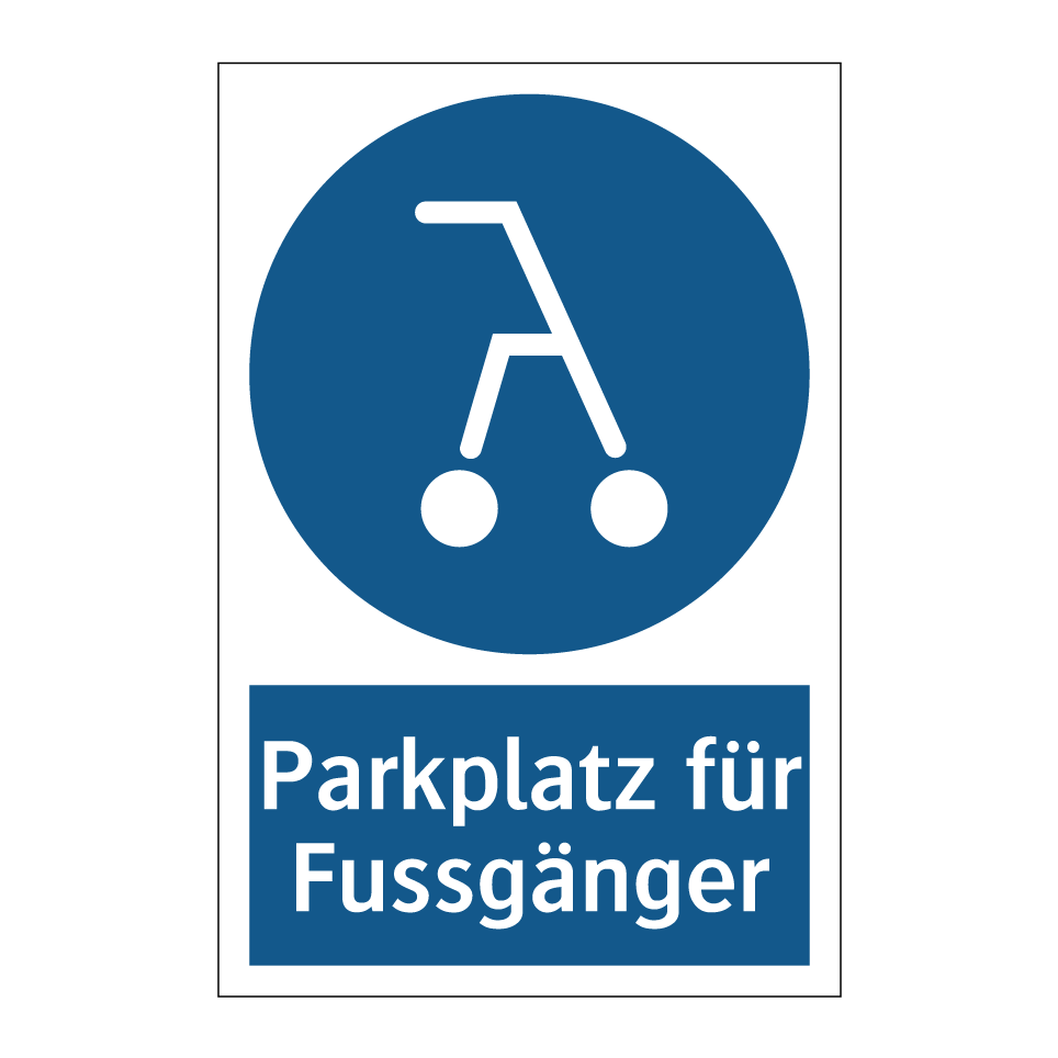 Parkplatz für Fussgänger