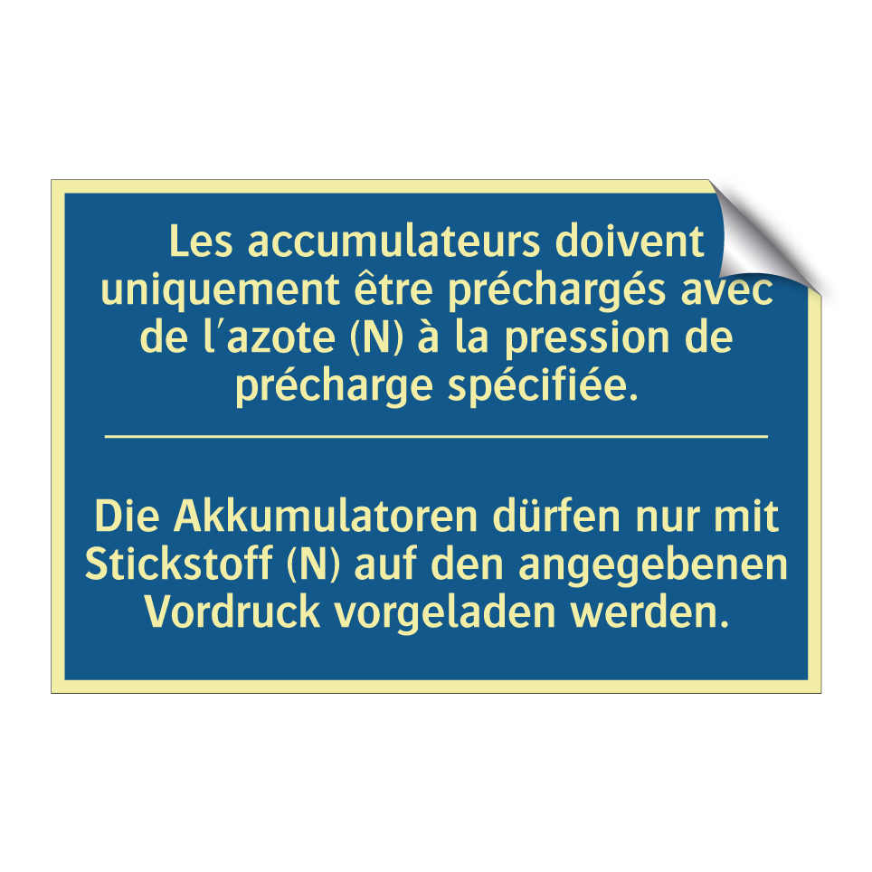Die Akkumulatoren dürfen nur mit  /.../ - Les accumulateurs doivent uniquement  /.../