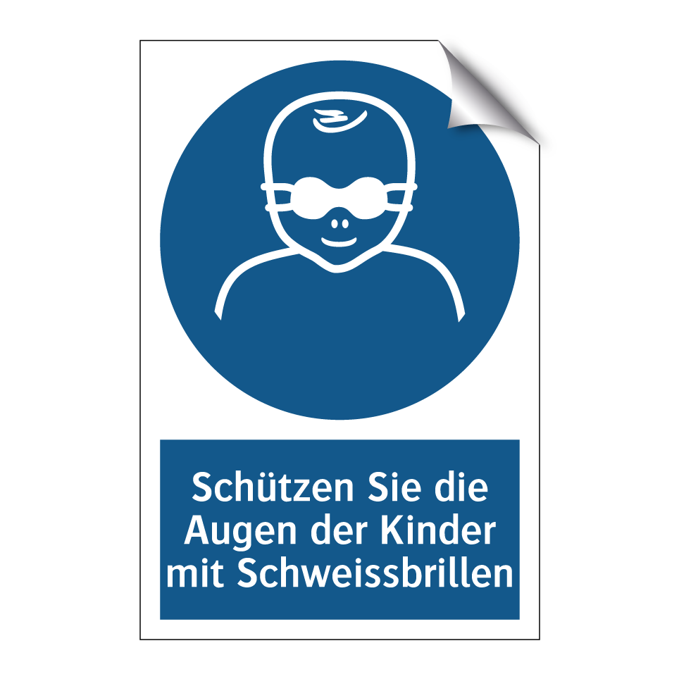 Schützen Sie die Augen der Kinder mit Schweissbrillen