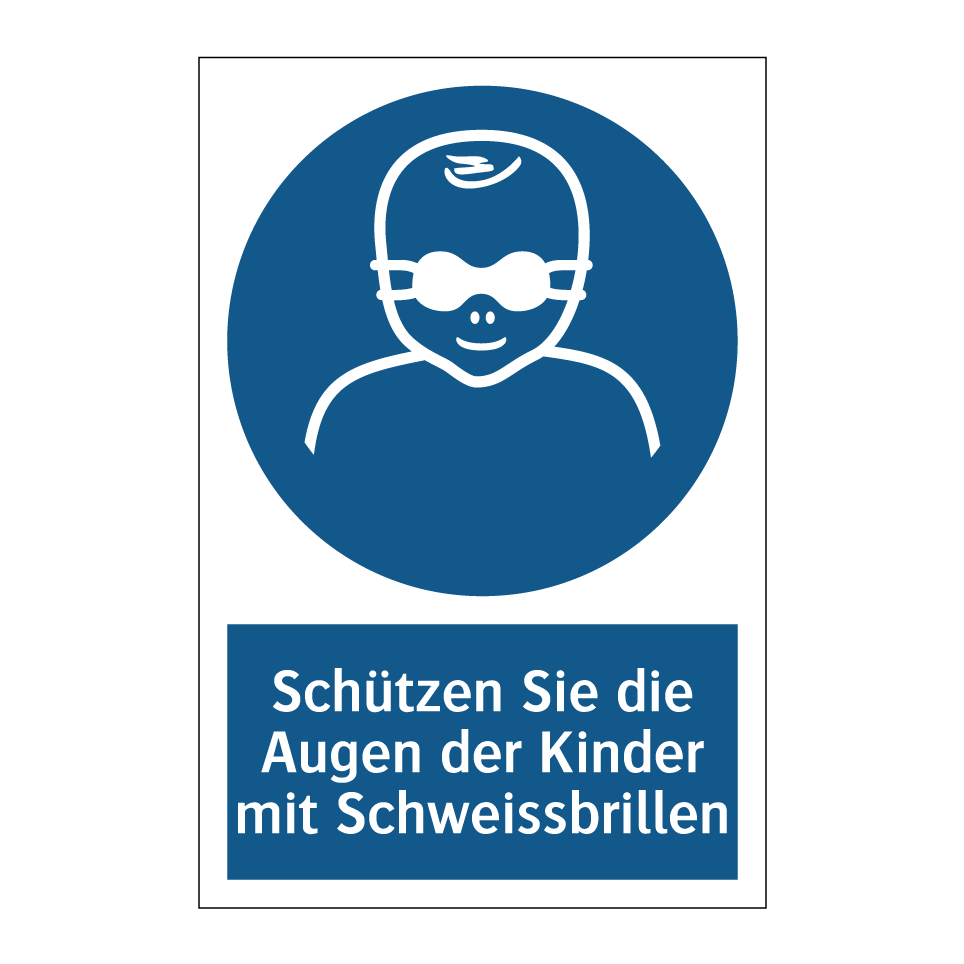 Schützen Sie die Augen der Kinder mit Schweissbrillen