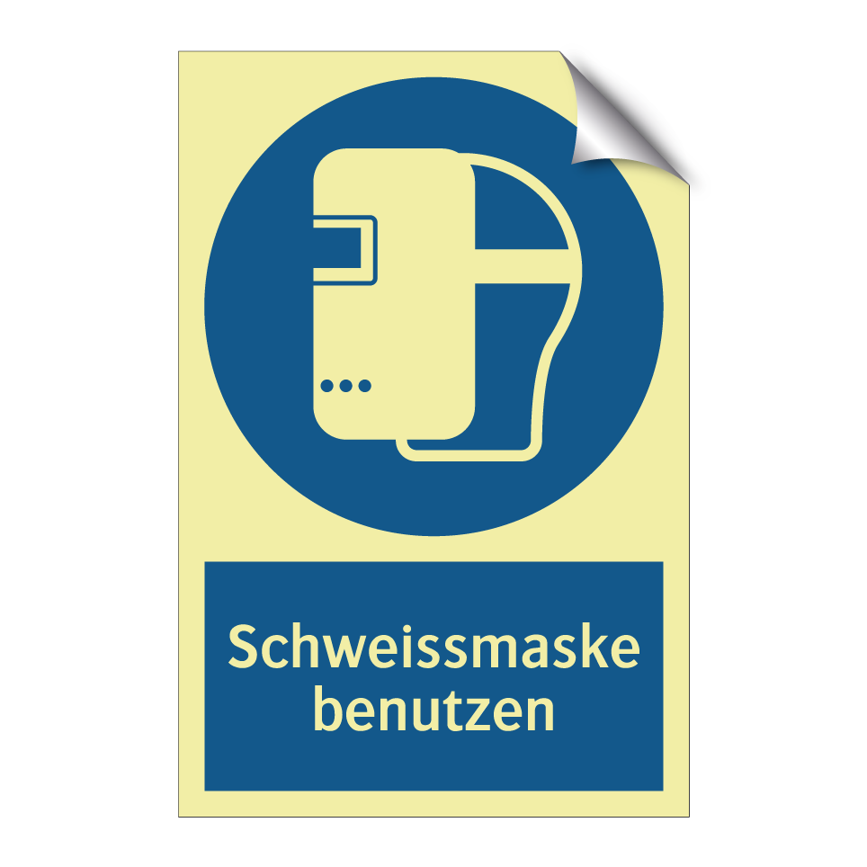 Schweissmaske benutzen