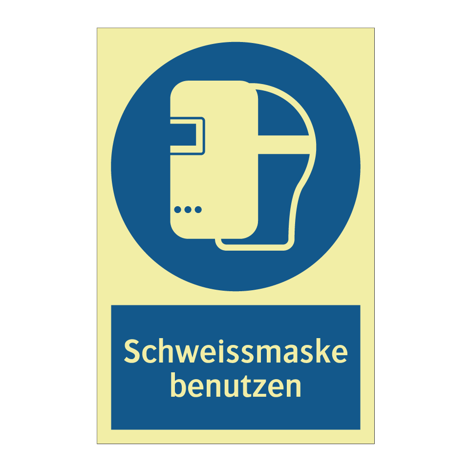 Schweissmaske benutzen
