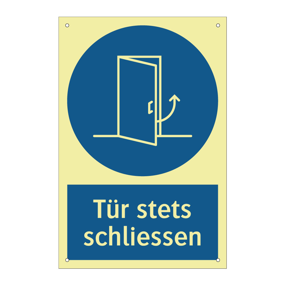 Tür stets schliessen