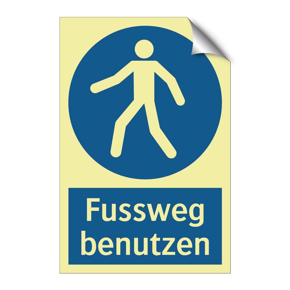 Fussweg benutzen