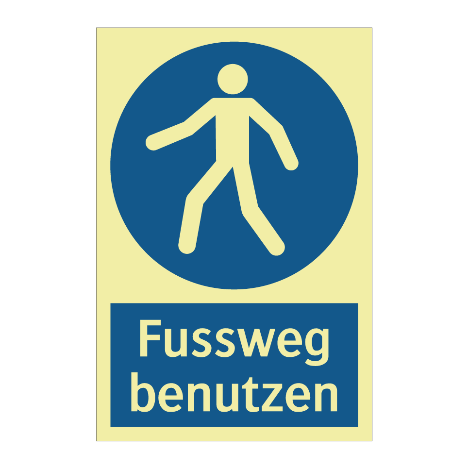 Fussweg benutzen
