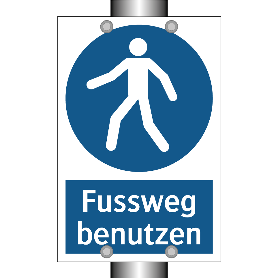 Fussweg benutzen