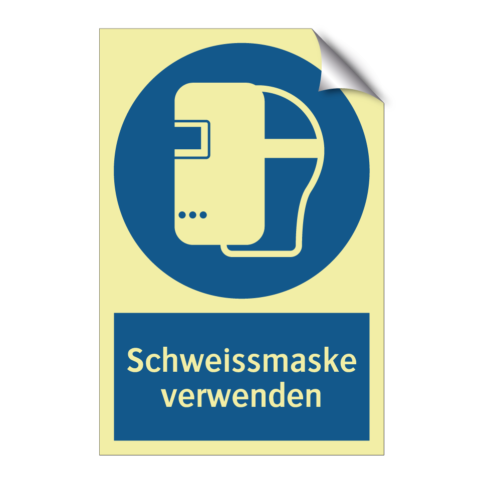 Schweissmaske verwenden