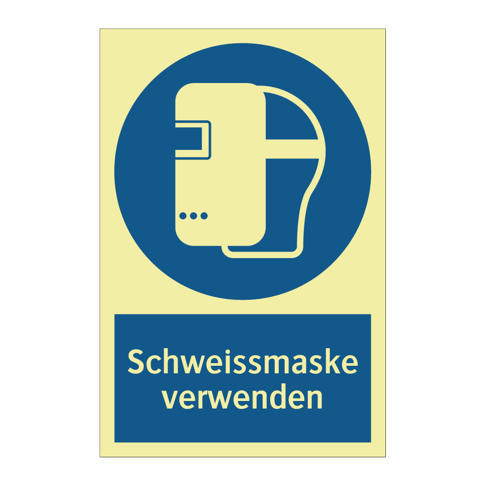 Schweissmaske verwenden