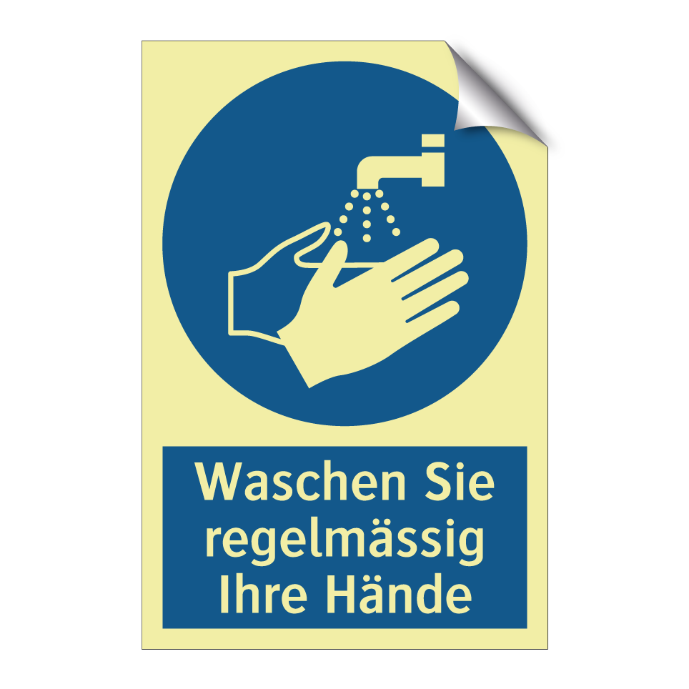 Waschen Sie regelmässig Ihre Hände