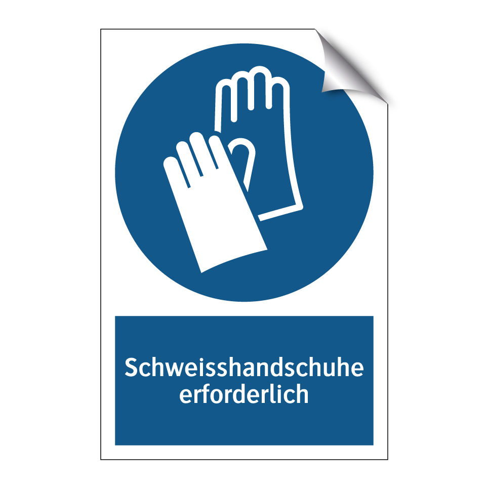 Schweisshandschuhe erforderlich