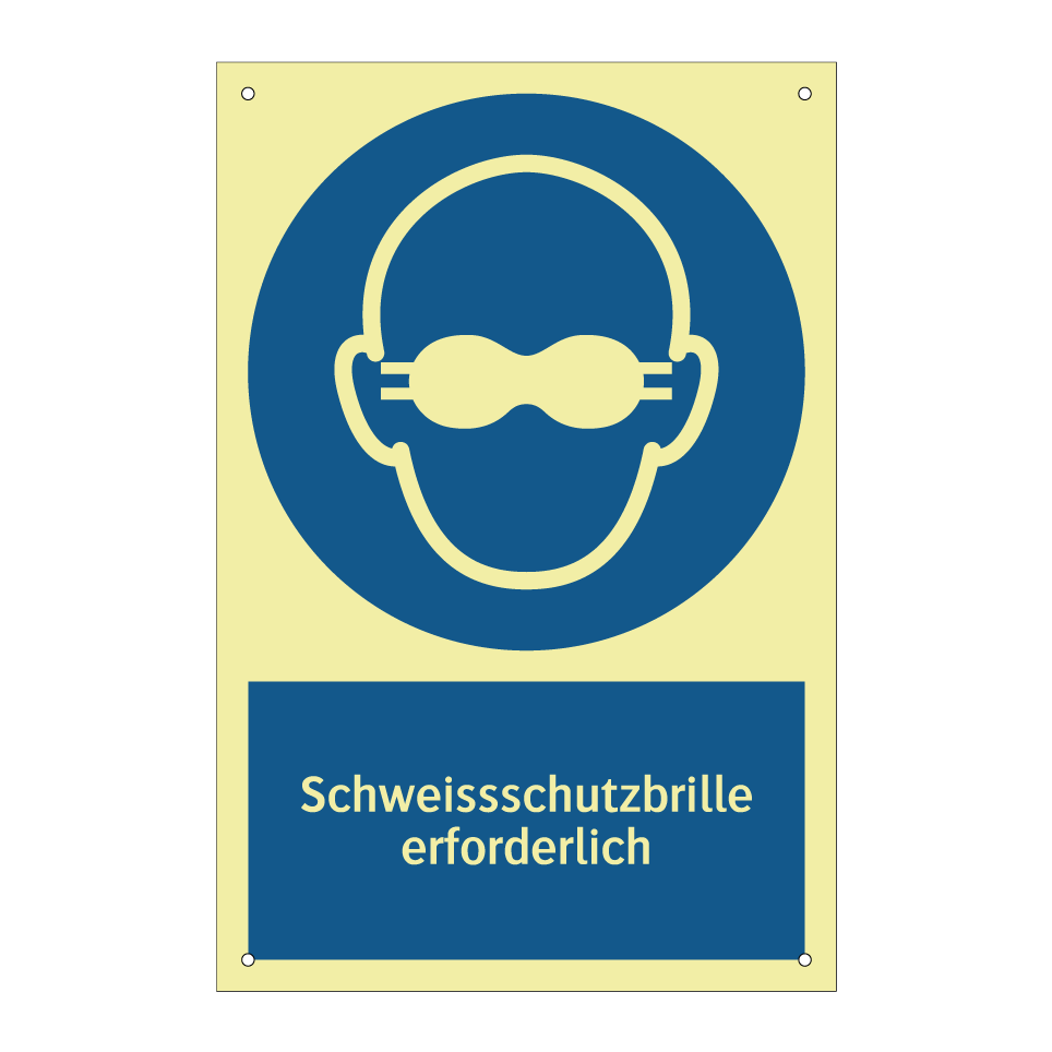 Schweissschutzbrille erforderlich