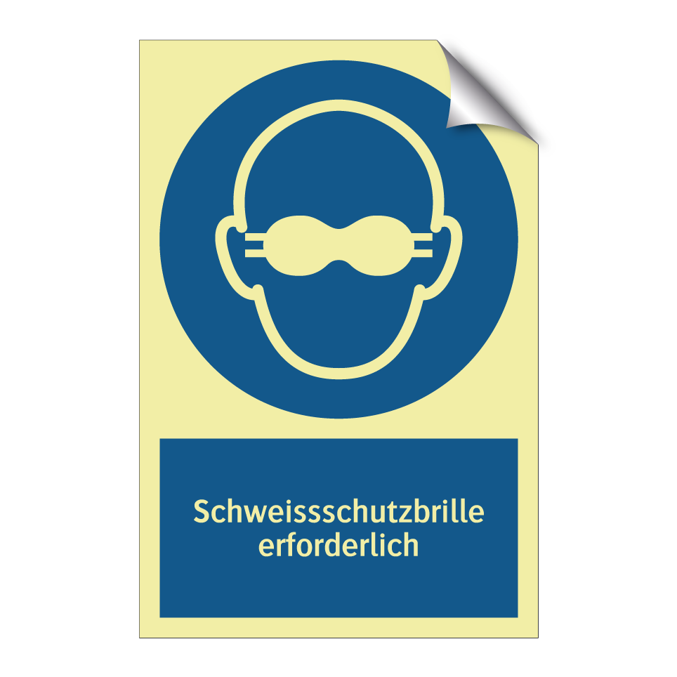 Schweissschutzbrille erforderlich