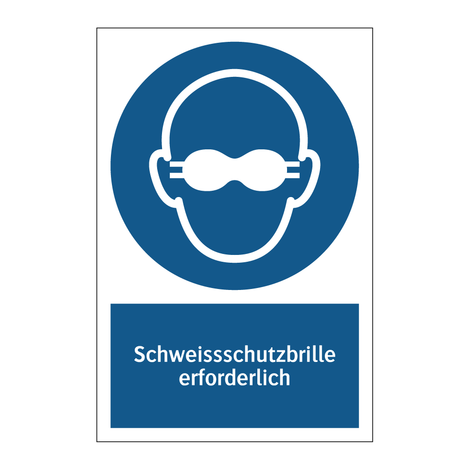 Schweissschutzbrille erforderlich