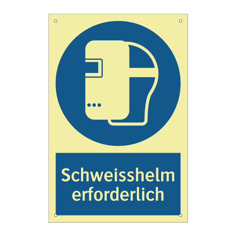 Schweisshelm erforderlich