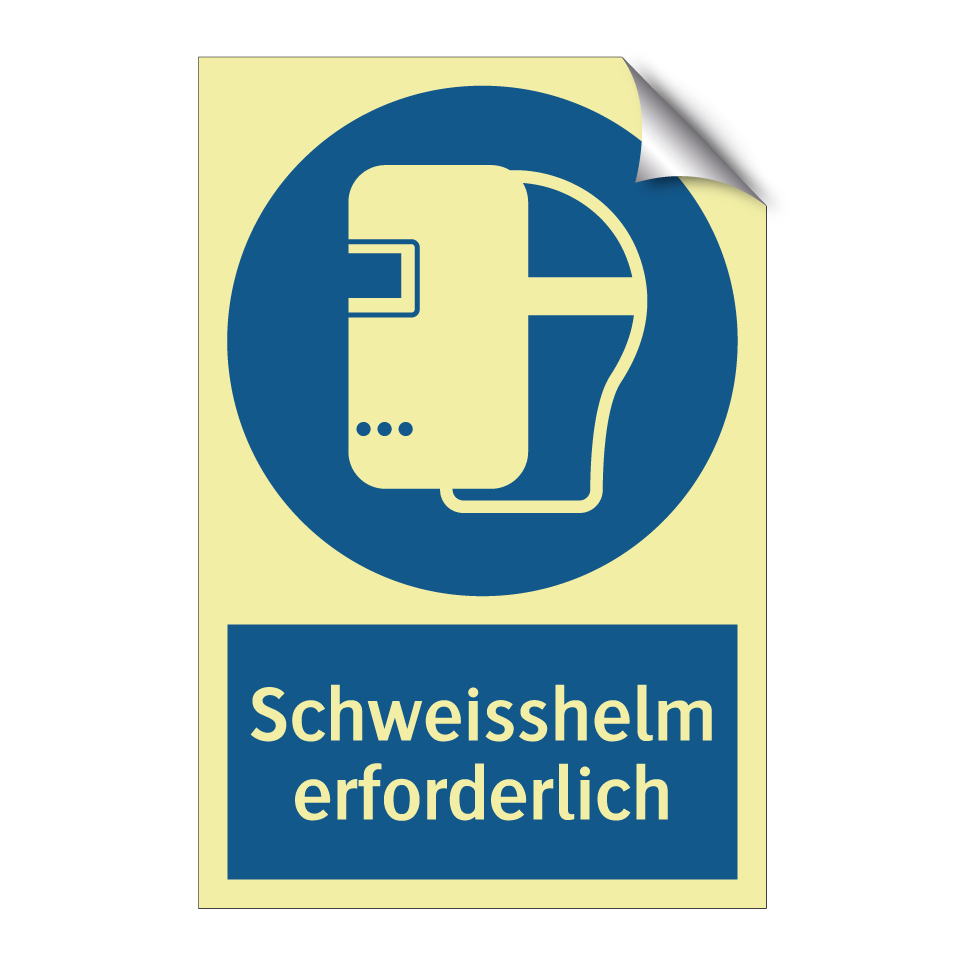 Schweisshelm erforderlich