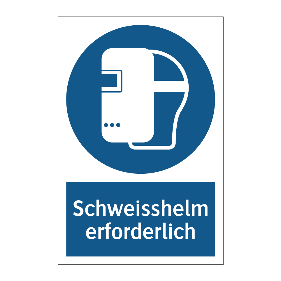 Schweisshelm erforderlich