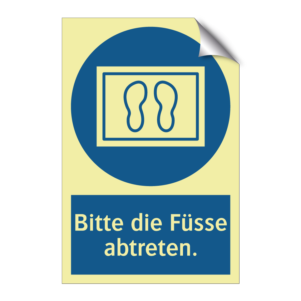 Bitte die Füsse abtreten.