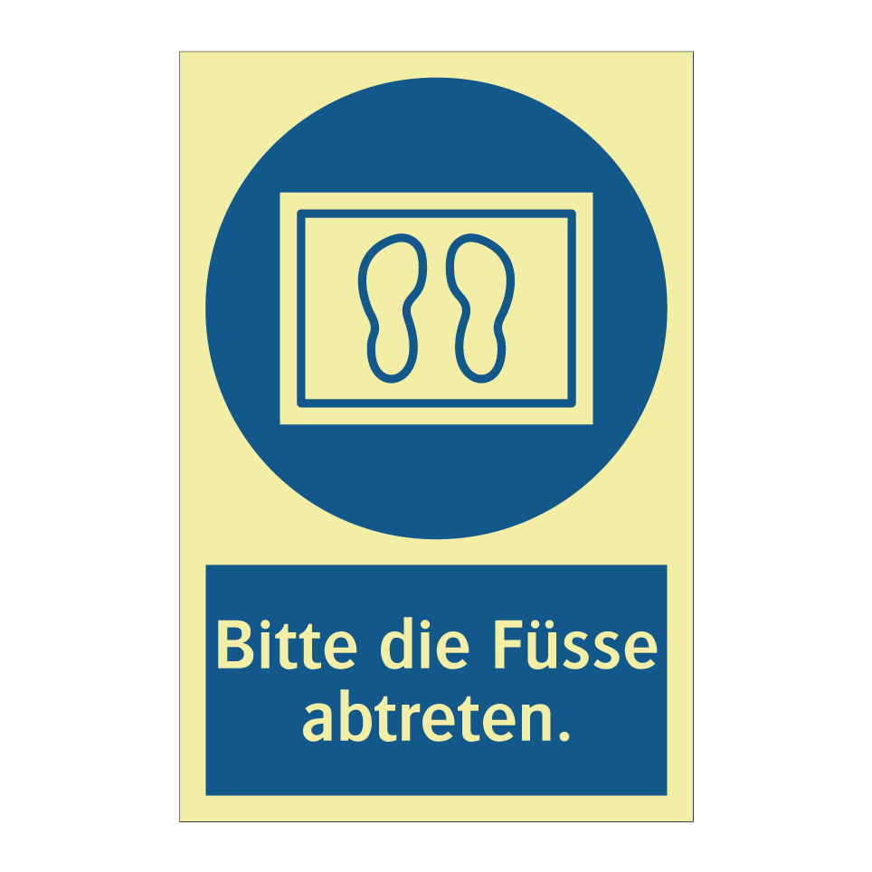 Bitte die Füsse abtreten.